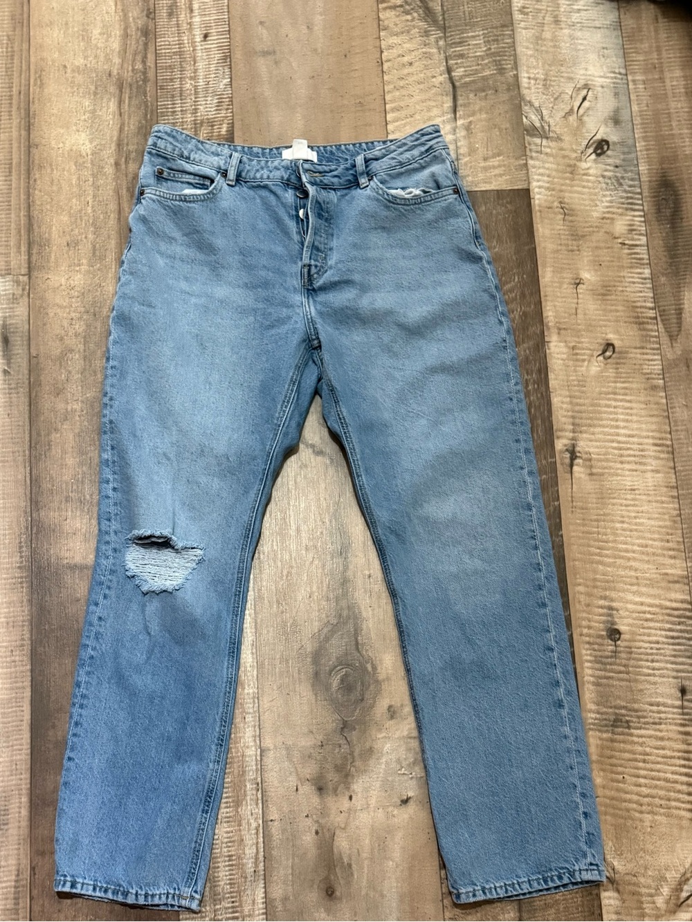 H&M Light Blue Straight-Leg Women's Jeans